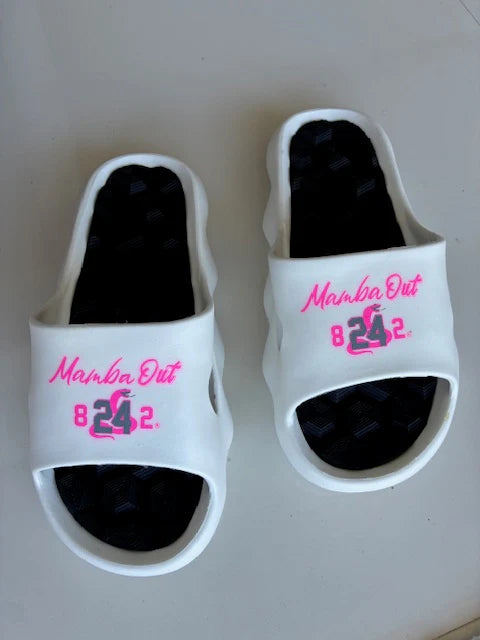 Ultra-Comfort Cushioned Slides - White/Pink