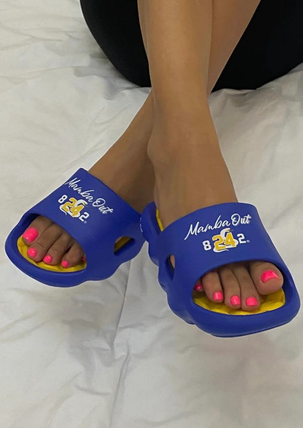 Ultra Comfort Cushioned Slides - Blue