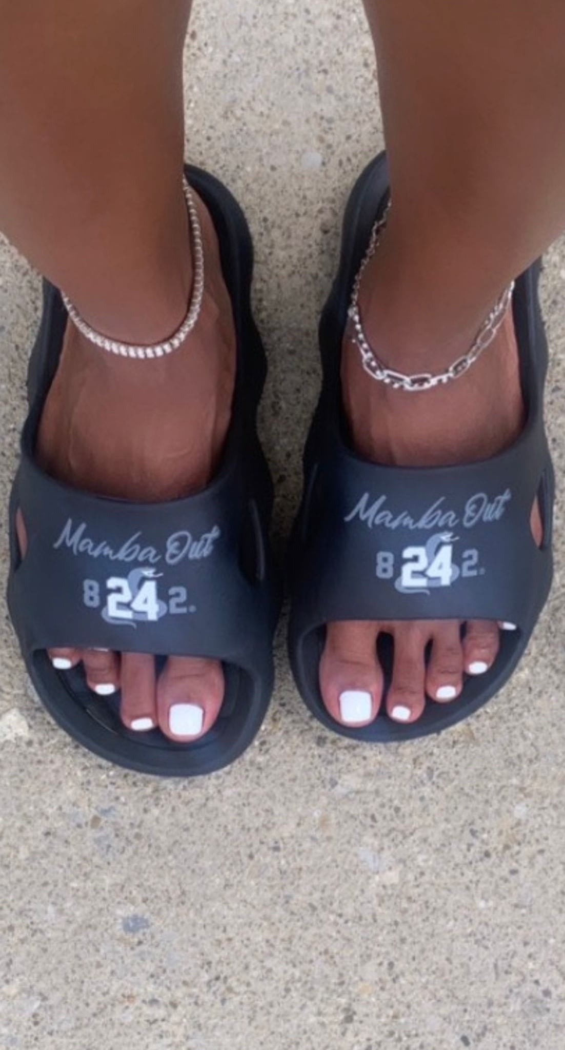 Ultra Comfort Cushioned Slides - Black