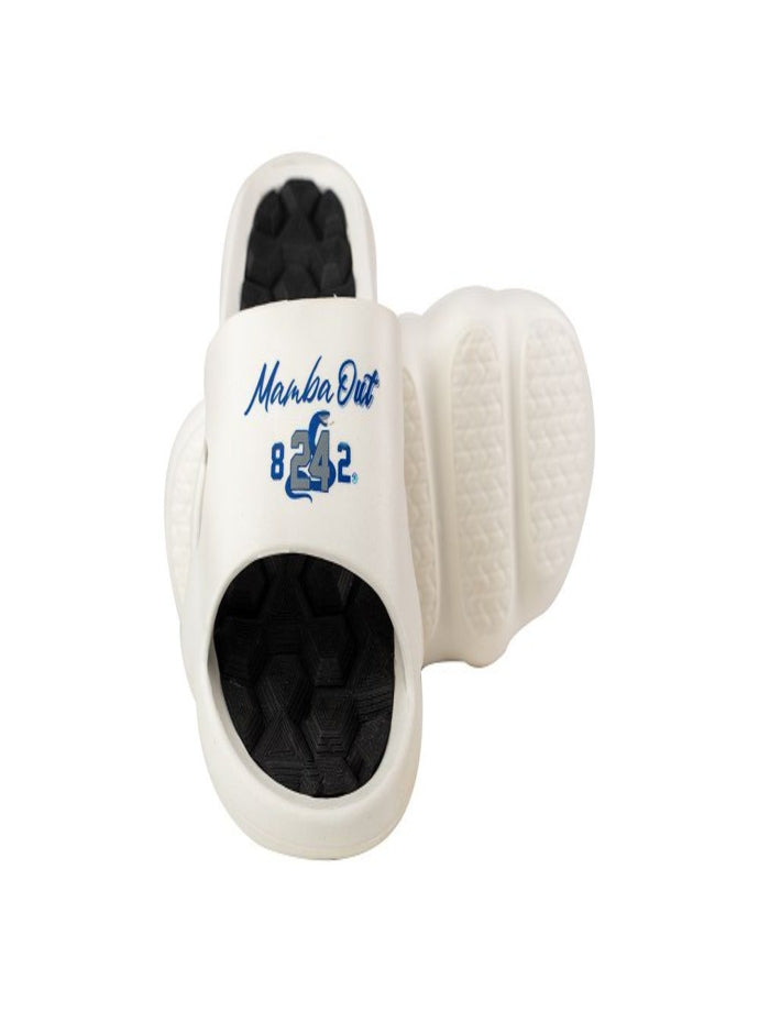 Ultra-Comfort Cushioned Slides - White/Blue